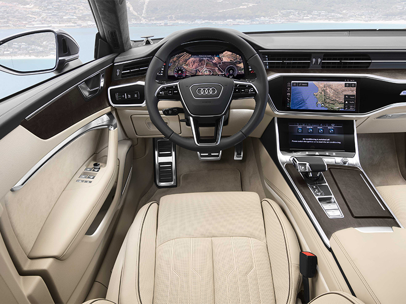 سيارة Audi A7 Sportback الجديدة: سيارة كوبيه بأربعة أبواب تجسّد المعنى الحقيقي للتقدم في التصميم والتكنولوجيا